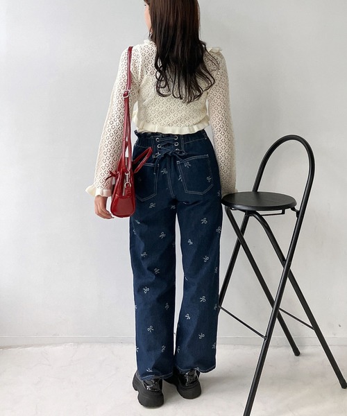 AS KNOW AS plus（アズノゥアズプラス）の「●2点セット リボンボレロとキャミソールセット（カーディガン/ボレロ・レディース・レッド/ミント/アイボリー/杢グレー・FREE）」の11枚目の写真