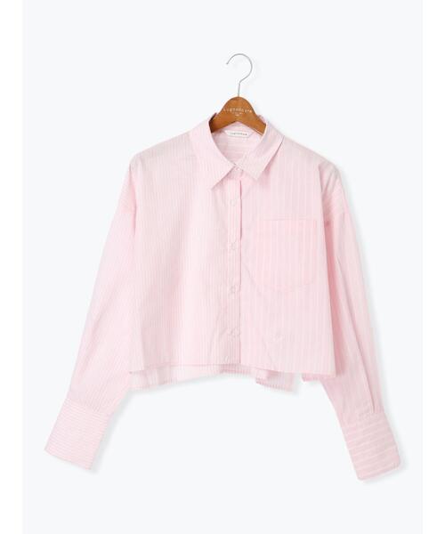 Lugnoncure(ルノンキュール)の「MIXストライプクロップドシャツ《2025spring catalog item》(シャツ/ブラウス・レディース・ブルー/ピンク・F)」の15枚目の写真