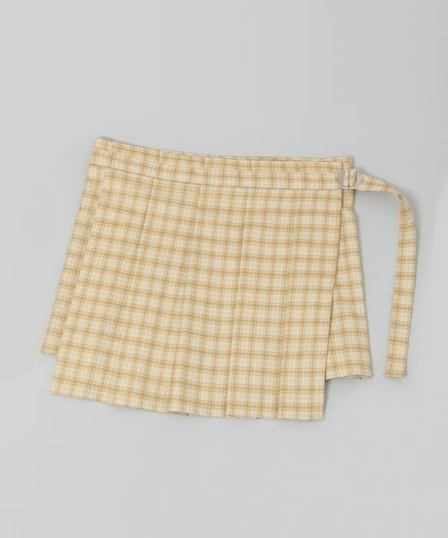 JEANASIS（ジーナシス）の「プリーツミニマキベルト/326387（ベルト・レディース・ベージュ系その他/グリーン系その他・FREE）」の2枚目の写真