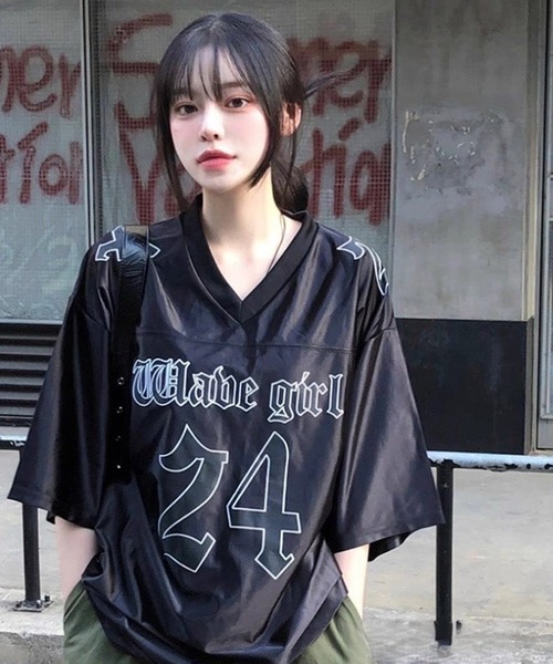 WESTSEA（ウエストシー）の「ナンバリング ゲームシャツ 半袖（Tシャツ/カットソー・レディース・ブラック/ブルー/ホワイト・M/L）」の6枚目の写真