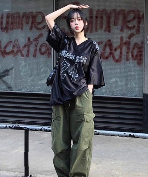 WESTSEA（ウエストシー）の「ナンバリング ゲームシャツ 半袖（Tシャツ/カットソー・レディース・ブラック/ブルー/ホワイト・M/L）」の7枚目の写真