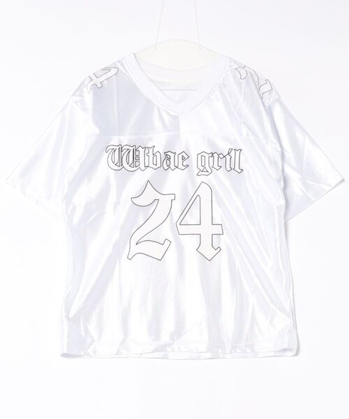 WESTSEA（ウエストシー）の「ナンバリング ゲームシャツ 半袖（Tシャツ/カットソー・レディース・ブラック/ブルー/ホワイト・M/L）」の10枚目の写真