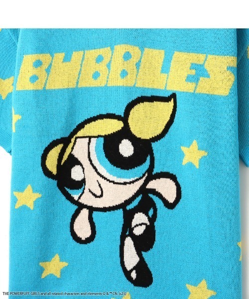 The Powerpuff Girls X atmos pink Jacquard Knit Polo Shirt