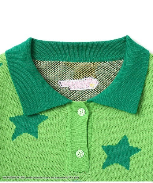 atmos pink（アトモスピンク）の「The Powerpuff Girls X atmos pink Jacquard Knit Polo Shirt / ザ パワパフガールズ アトモス ピンク ジャガード ニット ポロ シャツ【SP】（ニット/セーター・レディース・ピンク/ブルー/グリーン・FREE）」の16枚目の写真