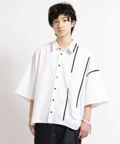MILKBOY(ミルクボーイ)の「LACE LACE シャツ(シャツ/ブラウス・メンズ・B/A・FREE)」の1枚目の写真