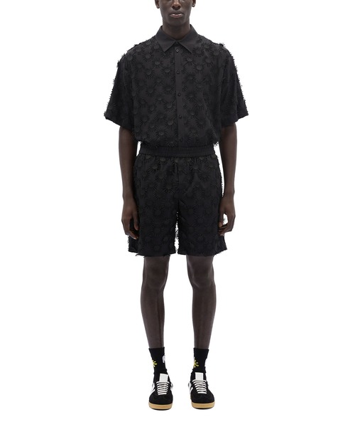 MSGM(エムエスジーエム)の「3D SUNNY マクラメコットン ポプリンバミューダショーツ(その他パンツ・メンズ・ブラック・50)」の3枚目の写真