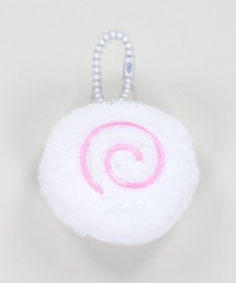 公式】【スワロフスキー】キーリング ペアカット, ピンク