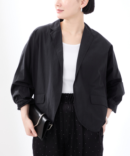 VERMEIL par iena(ヴェルメイユパーイエナ)の「TICCA ティッカ ハーフシャツジャケット 0251401024(その他アウター・レディース・ネイビー・FREE)」の1枚目の写真