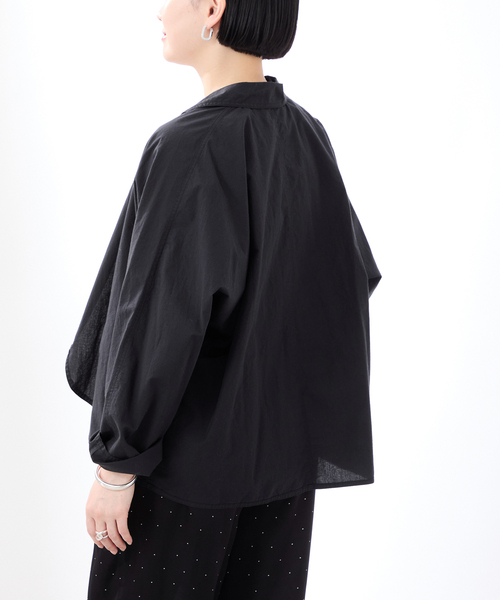 VERMEIL par iena(ヴェルメイユパーイエナ)の「TICCA ティッカ ハーフシャツジャケット 0251401024(その他アウター・レディース・ネイビー・FREE)」の3枚目の写真