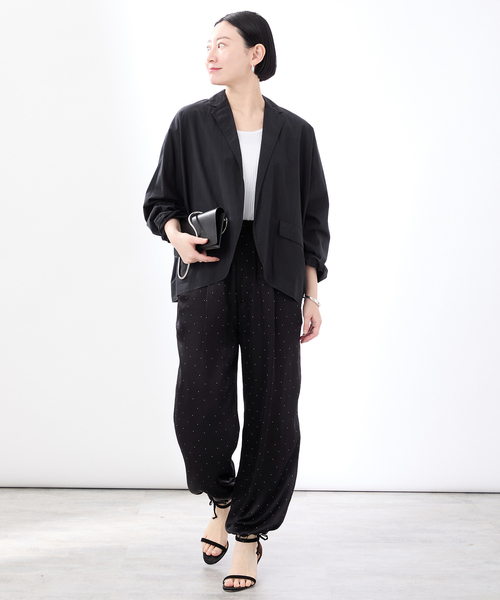 VERMEIL par iena(ヴェルメイユパーイエナ)の「TICCA ティッカ ハーフシャツジャケット 0251401024(その他アウター・レディース・ネイビー・FREE)」の5枚目の写真