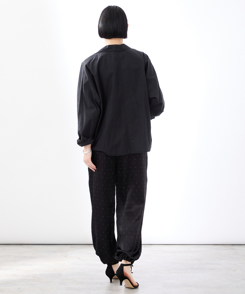 VERMEIL par iena(ヴェルメイユパーイエナ)の「TICCA ティッカ ハーフシャツジャケット 0251401024(その他アウター・レディース・ネイビー・FREE)」の8枚目の写真