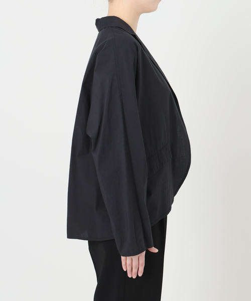 VERMEIL par iena(ヴェルメイユパーイエナ)の「TICCA ティッカ ハーフシャツジャケット 0251401024(その他アウター・レディース・ネイビー・FREE)」の11枚目の写真