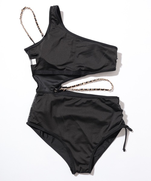 セール】ワンショルダー チェーンストラップ付 カットアウト