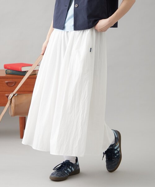 GEVACO（ゲバコ）の「【GEVACO】ギャザーロングスカート（スカート・レディース・ブラック/ホワイト/レッド・ONE SIZE）」の5枚目の写真