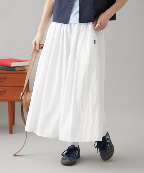 GEVACO（ゲバコ）の「【GEVACO】ギャザーロングスカート（スカート・レディース・ブラック/ホワイト/レッド・ONE SIZE）」の8枚目の写真