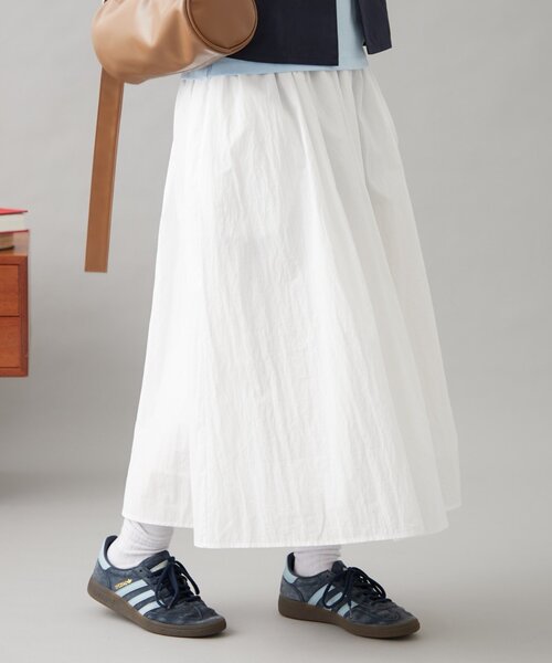 GEVACO（ゲバコ）の「【GEVACO】ギャザーロングスカート（スカート・レディース・ブラック/ホワイト/レッド・ONE SIZE）」の9枚目の写真