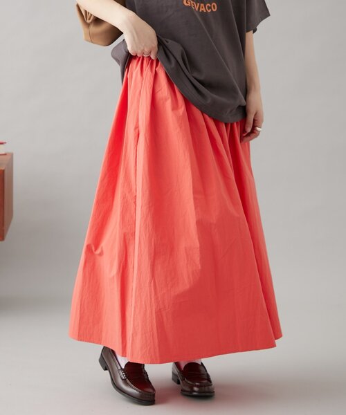 GEVACO（ゲバコ）の「【GEVACO】ギャザーロングスカート（スカート・レディース・ブラック/ホワイト/レッド・ONE SIZE）」の17枚目の写真