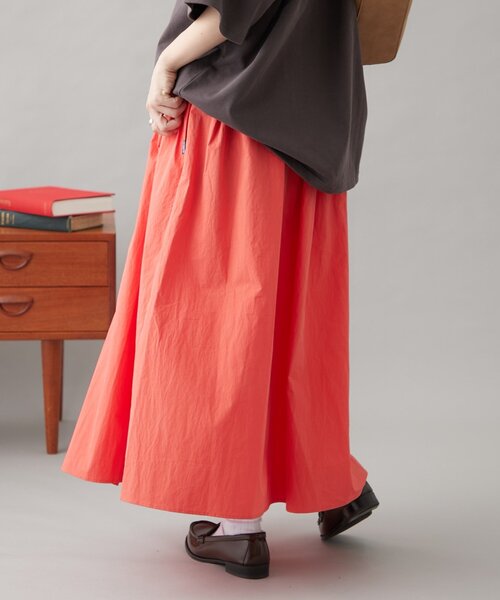 GEVACO（ゲバコ）の「【GEVACO】ギャザーロングスカート（スカート・レディース・ブラック/ホワイト/レッド・ONE SIZE）」の18枚目の写真