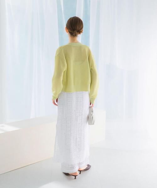 セール】メッシュラメショートカーディガン（カーディガン/ボレロ