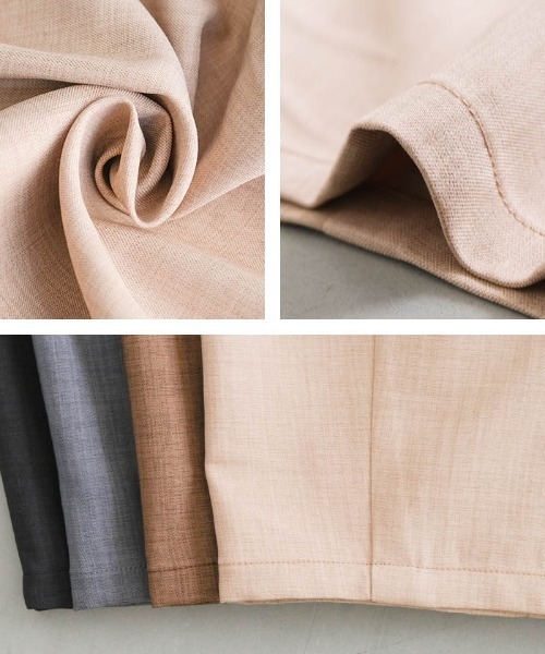 aquagarage（アクアガレージ）の「リネンライクタックカーブパンツ（その他パンツ・レディース・ネイビー/ベージュ/ブラウン/グレー・L/M）」の19枚目の写真