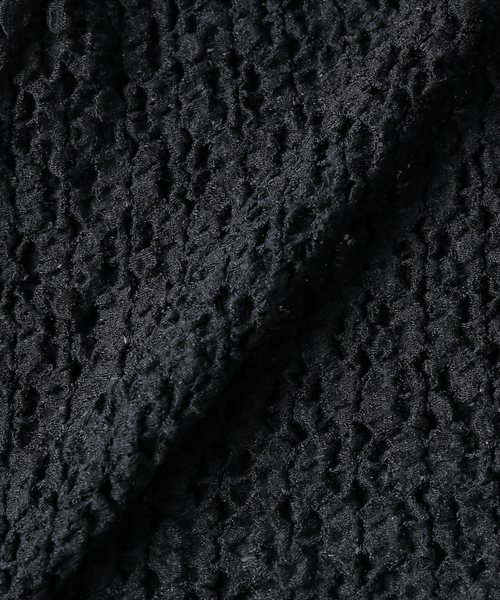 IENA（イエナ）の「CURRENTAGE/カレンテージ レーシーポロシャツ A2251UTS403（ポロシャツ・レディース・ブラック・FREE）」の6枚目の写真