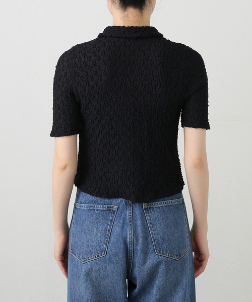 IENA（イエナ）の「CURRENTAGE/カレンテージ レーシーポロシャツ A2251UTS403（ポロシャツ・レディース・ブラック・FREE）」の9枚目の写真