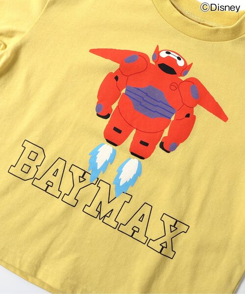 Disney（ディズニー）の「WEB限定 【ディズニー】BAY MAX/Tシャツ（Tシャツ/カットソー・キッズ・サックスブルー/オフホワイト/チャコール/イエロー・80/90/100/110/120/130/140）」の7枚目の写真