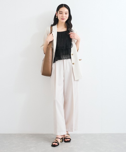 VIS（ビス）の「【WEB限定】【前後2WAY】グリッターフレアビスチェ（キャミソール・レディース・シルバー系その他/ピンク/ブラック・FREE）」の5枚目の写真