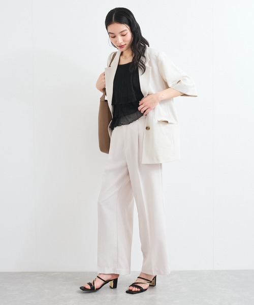 VIS（ビス）の「【WEB限定】【前後2WAY】グリッターフレアビスチェ（キャミソール・レディース・シルバー系その他/ピンク/ブラック・FREE）」の6枚目の写真