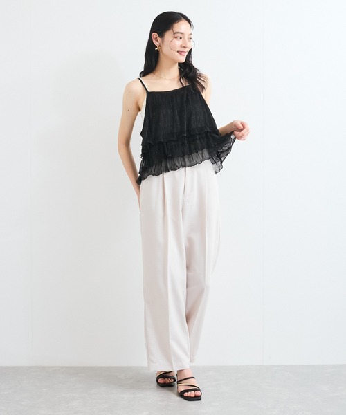 VIS（ビス）の「【WEB限定】【前後2WAY】グリッターフレアビスチェ（キャミソール・レディース・シルバー系その他/ピンク/ブラック・FREE）」の8枚目の写真