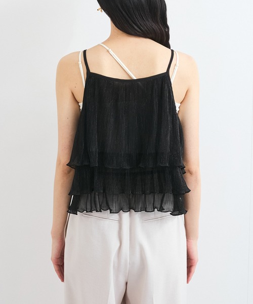 VIS（ビス）の「【WEB限定】【前後2WAY】グリッターフレアビスチェ（キャミソール・レディース・シルバー系その他/ピンク/ブラック・FREE）」の12枚目の写真