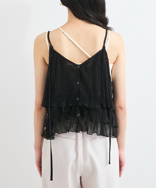 VIS（ビス）の「【WEB限定】【前後2WAY】グリッターフレアビスチェ（キャミソール・レディース・シルバー系その他/ピンク/ブラック・FREE）」の14枚目の写真