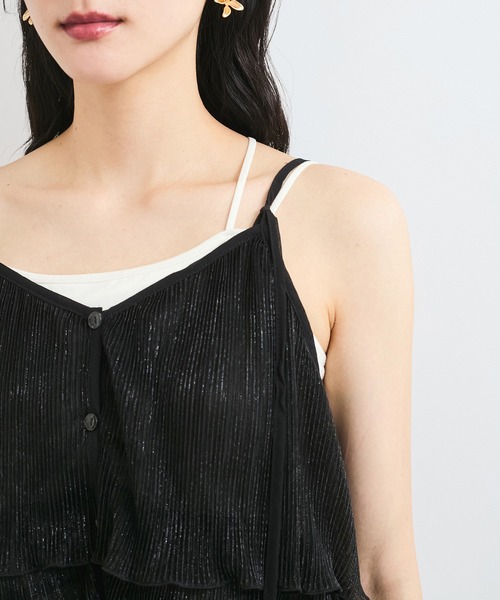 VIS（ビス）の「【WEB限定】【前後2WAY】グリッターフレアビスチェ（キャミソール・レディース・シルバー系その他/ピンク/ブラック・FREE）」の16枚目の写真