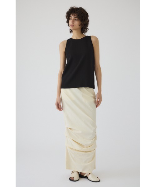 RIM.ARK(リムアーク)の「Scoop 2way neckline tank スコープツーウェイネックラインタンク(タンクトップ・レディース・アイボリー/ブラウン/ブラック・38/36)」の20枚目の写真