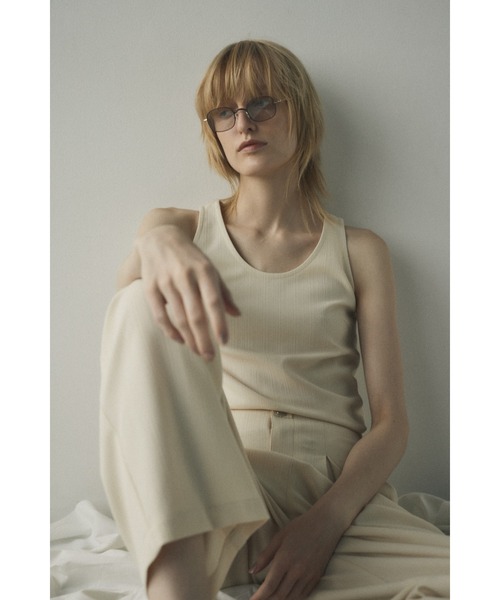 美品 RIM.ARK Neck line 2way flare knit リムアーク RIM.ARK Neck line 2way flare knit （BLK