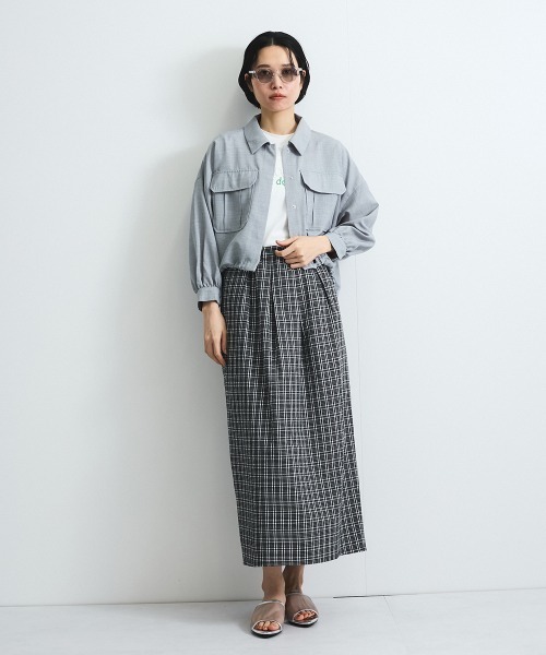 VICKY（ビッキー）の「リネンライクワッシャージャケット≪手洗い可能≫（ブルゾン・レディース・ブラウン/ライトグレー/ベージュ・M）」の10枚目の写真