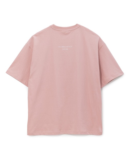 No.1109 FILA NAVY×スモーキーピンクの可愛いTシャツ☆XL☆新品 セール】【IMP. 佐藤新さん着用】S/Sプリント Tシャツ（Tシャツ