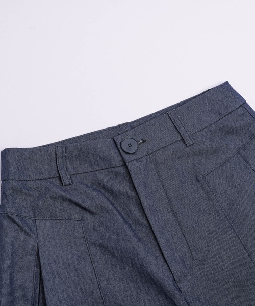 Lajour(ラジュール)の「日本製 ワイドツイルパンツ(その他パンツ・レディース・ベージュ/ホワイト/チャコールグレー/インディゴブルー・M/L)」の14枚目の写真