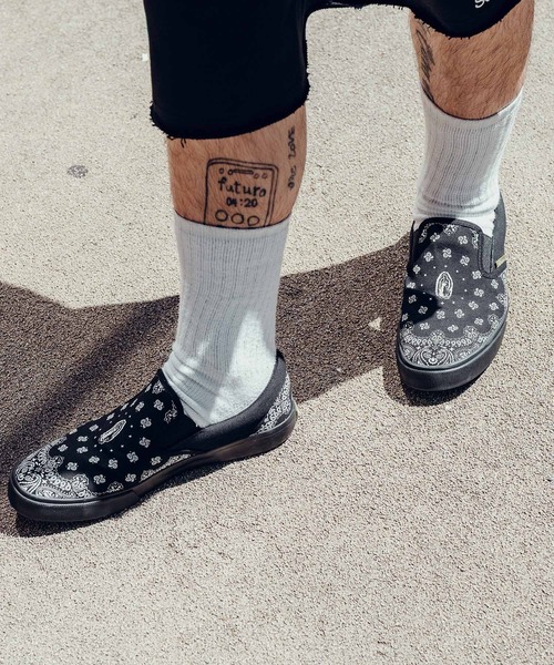 Subciety(サブサエティ)の「Bandanna maria slip-on(スリッポン・メンズ・ブラック×ブラック/ブラック×ホワイト・SMALL/X-LARGE/LARGE/MEDIUM)」の17枚目の写真