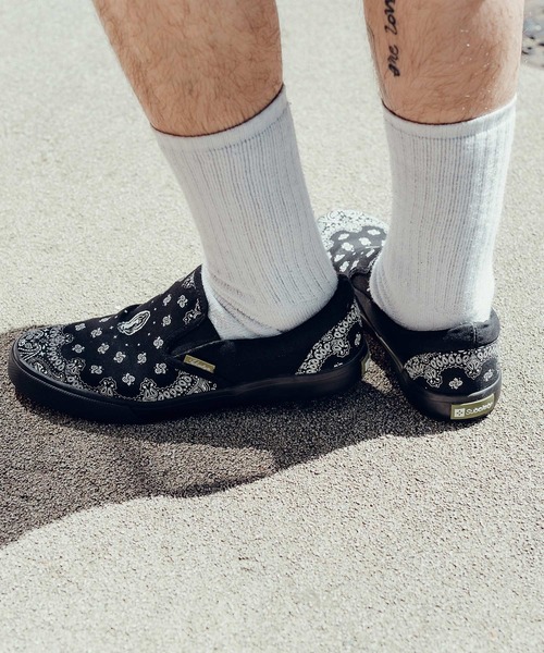 Subciety(サブサエティ)の「Bandanna maria slip-on(スリッポン・メンズ・ブラック×ブラック/ブラック×ホワイト・SMALL/X-LARGE/LARGE/MEDIUM)」の19枚目の写真