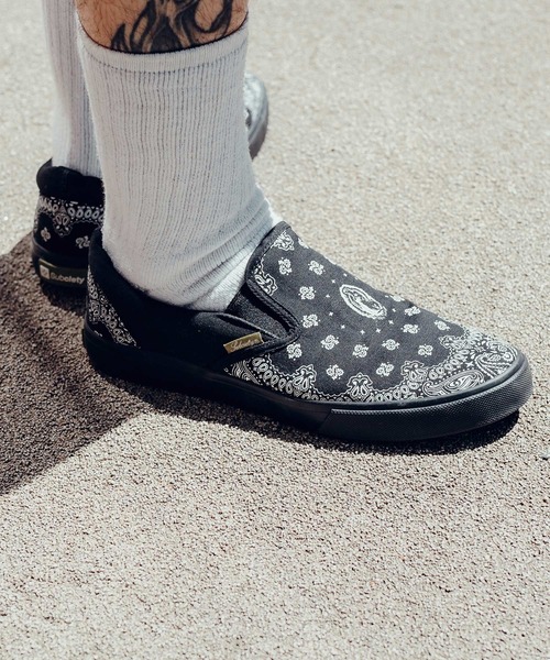 Subciety(サブサエティ)の「Bandanna maria slip-on(スリッポン・メンズ・ブラック×ブラック/ブラック×ホワイト・SMALL/X-LARGE/LARGE/MEDIUM)」の20枚目の写真