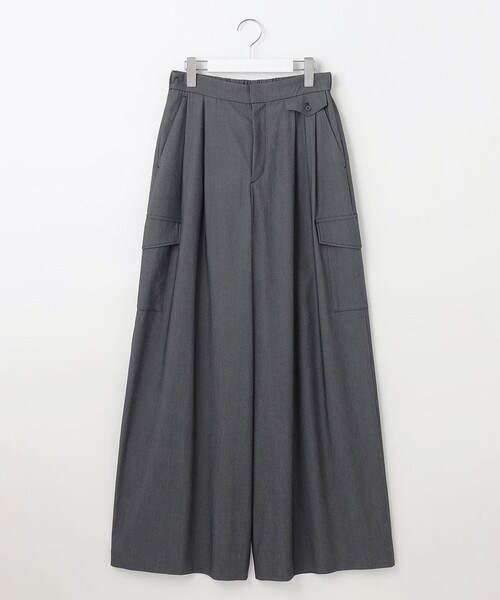 自由区(ジユウク)の「デニムライクボトムフレアワイド パンツ(その他パンツ・レディース・黄土色系/ネイビー系・32)」の12枚目の写真