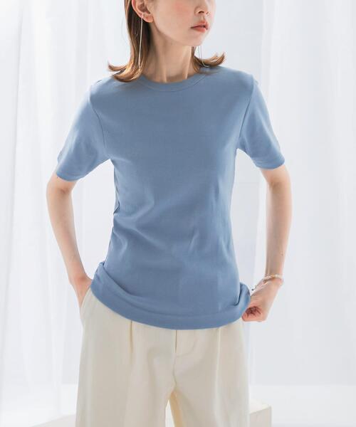 URBAN RESEARCH ROSSO WOMEN（アーバンリサーチ　ロッソ）の「GICIPI　CRISTALLO（Tシャツ/カットソー・レディース・ホワイト/ピンク/チャコールグレー/ライトブルー/ブラック・1）」の5枚目の写真