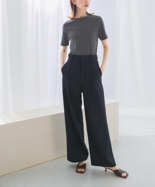 URBAN RESEARCH ROSSO WOMEN（アーバンリサーチ　ロッソ）の「GICIPI　CRISTALLO（Tシャツ/カットソー・レディース・ホワイト/ピンク/チャコールグレー/ライトブルー/ブラック・1）」の10枚目の写真