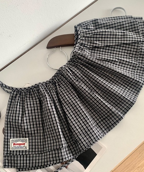 Vipoa（ヴィポア）の「チェックカーテンレイヤードスカート（スカート・レディース・ブラック/カーキ/ライトブルー/ブルー/レッド・FREE）」の22枚目の写真