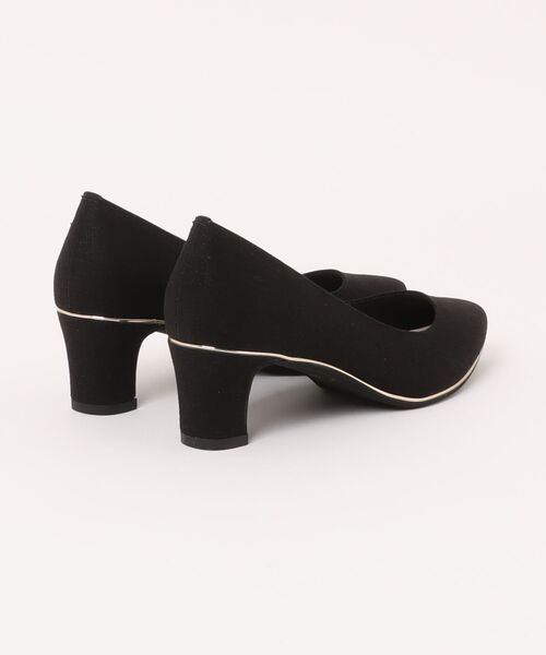 JELLY BEANS（ジェリービーンズ）の「Vカットポインテッドトゥパンプス【Made in Japan】(125-52119)JELLY BEANS(ジェリービーンズ)（パンプス・レディース・マルチ/ライトグレー/ブラック・23/24/22.5/24.5/23.5）」の8枚目の写真