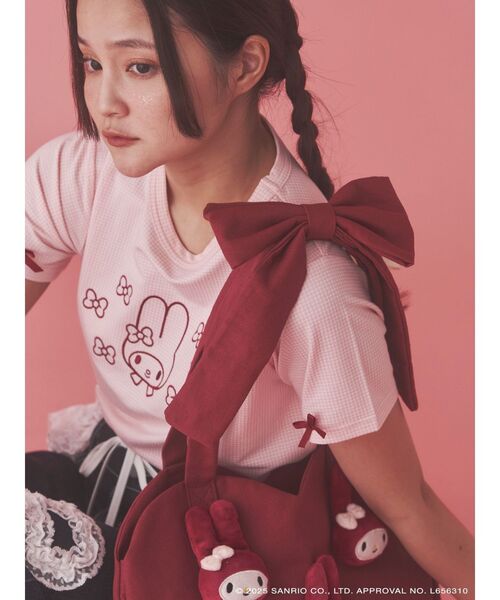 メロクロコラボ】My Melody heart tote bag(RED)（トートバッグ