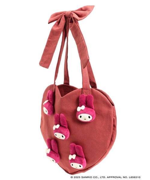 【期間限定】 メロクロコラボ】My Melody bag(RED)（トートバッグ tote heart バッグ