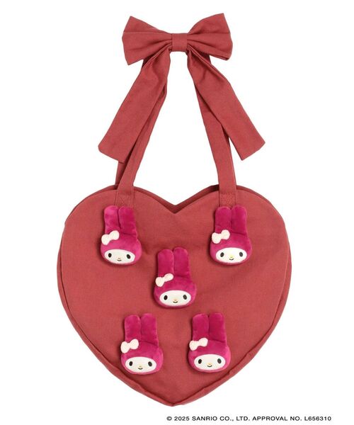都内で Melody メロクロコラボ】My heart bag(RED)（トートバッグ tote バッグ