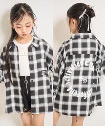 ANAP kids | オーバーチェックシャツ (ジュニアお揃い)(シャツ/ブラウス)